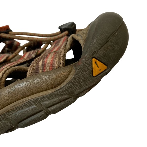 Keen Mens Brown Red Waterproof Sandals Bungee Hiking Shoe Size 5 - Picture 12 of 15
